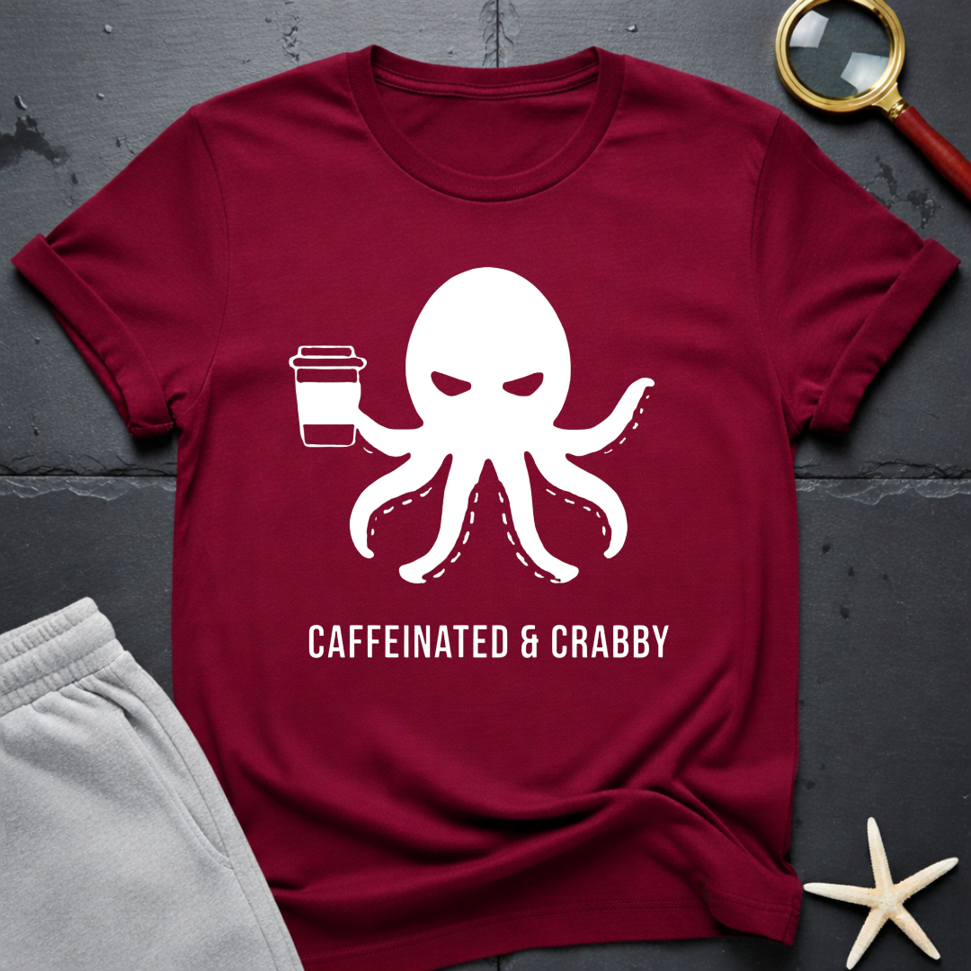 Caffeinated & Crabby T-Shirt